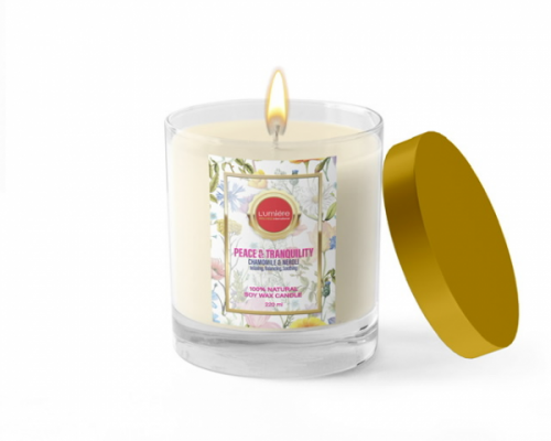 Peace and Tranquillity Essential oil blend 100% Natural Soy wax Candles